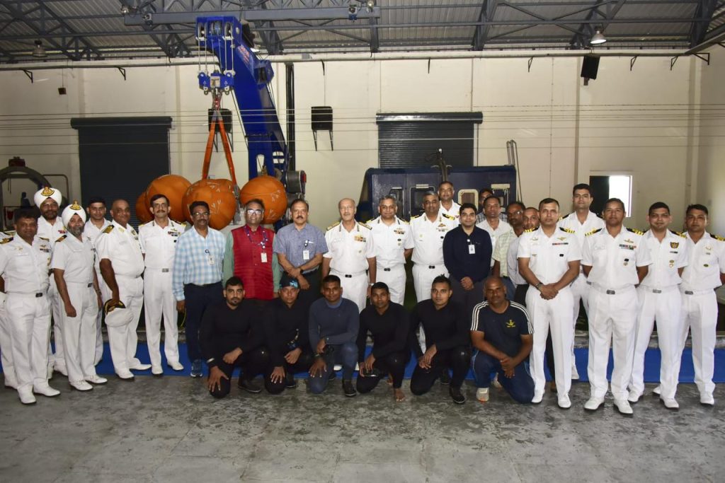 (The Crew Module Recovery Model was also formally handed over to Indian Navy)