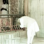 PM offers prayers at the Shrinathji Temple in Nathdwara during his visit, in Rajasthan on May 10, 2023.