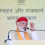 PM addressing at the inauguration and foundation stone laying of various projects at Nathdwara, in Rajasthan on May 10, 2023.