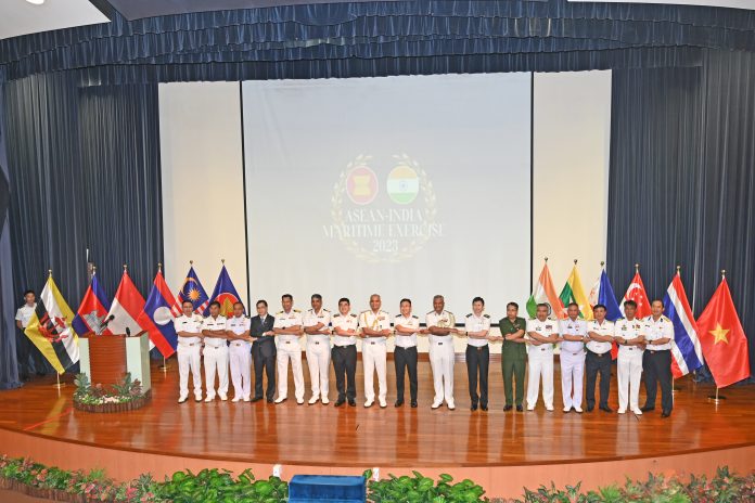 VISIT OF ADMIRAL R HARI KUMAR, CNS TO SINGAPORE INAUGURAL CEREMONY OF MAIDEN ASEAN INDIA MARITIME EXERCISE VISIT OF ADMIRAL R HARI KUMAR, CNS TO SINGAPORE INAUGURAL CEREMONY OF MAIDEN ASEAN INDIA MARITIME EXERCISE