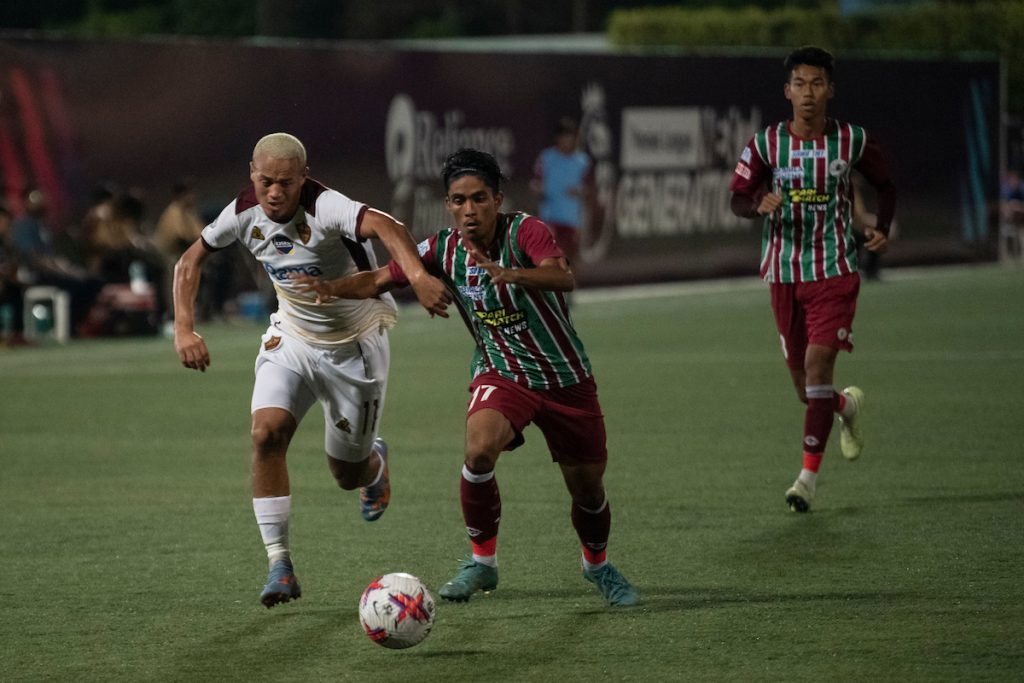 Player’s of ATK Mohun Bagan FC and Stellenbosch FC in action during the Next Gen cup 2023  played between ATK Mohun Bagan and Stellenbosch FC at Reliance corporate park at Ghansoli,  in Navi  Mumbai on 20th May 2023

Photo:   /Focus Sports/ RFDL