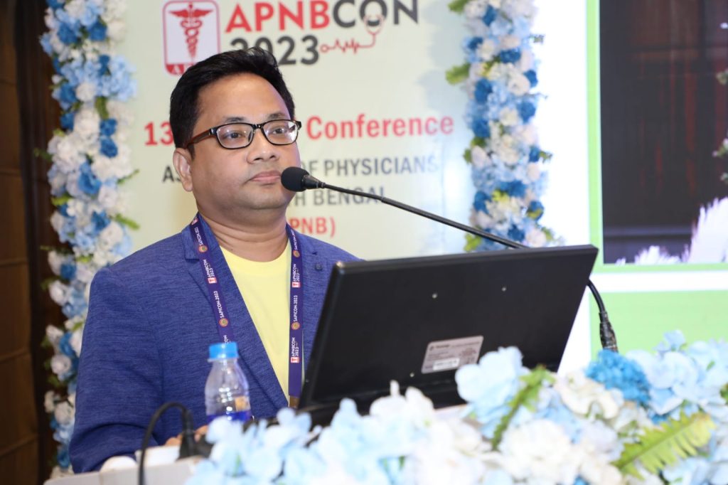 Dr. Diresh Chowdhury at A two-day international medical conference - APINBCON and SAPICON - 2023 was held on the 20th and 21st May 2023 at the luxurious Hotel Montana Vista in Siliguri, the heart of North Bengal. It was jointly organized by the Association of Physicians of India North Bengal Unit and the Siliguri Branch of API.