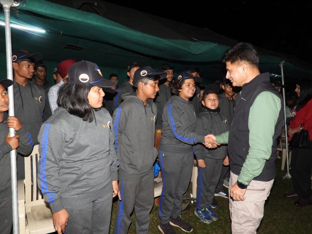 A 12-day Adventure Camp for 132 children of Army personnel and public schools serving in West Bengal, Jharkhand, Sikkim, and the seven North Eastern states concluded on 26 May 23 after a traditional Campfire and Bengal Safari.
