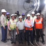 Shri P Uday Kumar Reddy, General Manager , Metro Railway inspected the Bowbazar site where disasters have hampered the progress of Metro work of East-West Metro today i.e. on 03.05.2023. He undertook an inspection on foot inside the tunnel where 24 meter tunneling work out of 38 meter have been completed with cut and cover method.