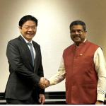 Shri Dharmendra Pradhan meets Singaporean Deputy Prime Minister and Minister for Trade and Industry