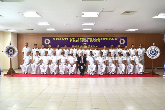 A seminar on “Vision of the Millennial for Indian Coast Guard 2050” for young minds and future leaders was organized at Coast Guard Region Headquarters, North East on  09 Jun 23.