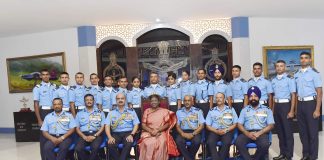 President of India Reviews the Combined Graduation Parade at Air Force Academy, Dundigal The President of India, Smt Droupadi Murmu at the Air Force Academy on the occasion of Combined Graduation Parade at Dundigal, in Hyderabad on June 17, 2023.