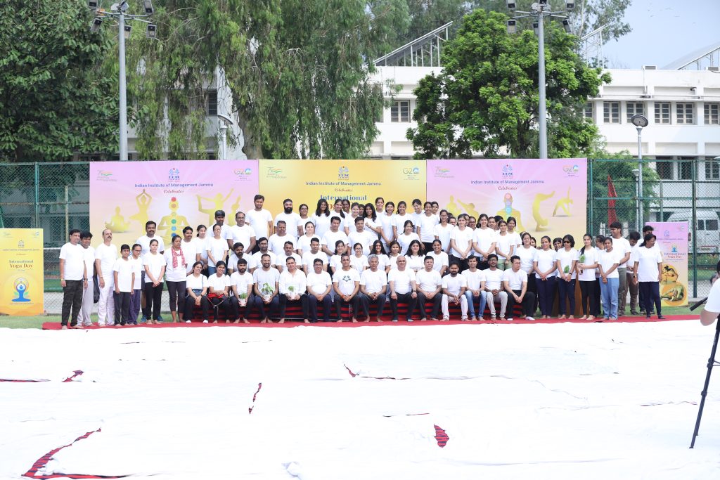 The International Yoga Day (IYD) 2023 was observed on 21st June 2023 (Tuesday) at IIM Jammu Canal Road Campus.