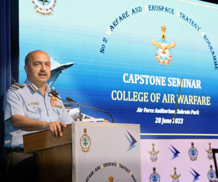 Air Chief Marshal VR Chaudhari, Chief of the Air Staff (CAS), delivered the keynote address of the Seminar THE SECOND ‘WARFARE & AEROSPACE STRATEGY PROGRAM’