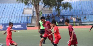 The first season of the Reliance Foundation Young Champs Naupang League wraps up Players in Action at the Reliance Foundation Young Champs Naupang League