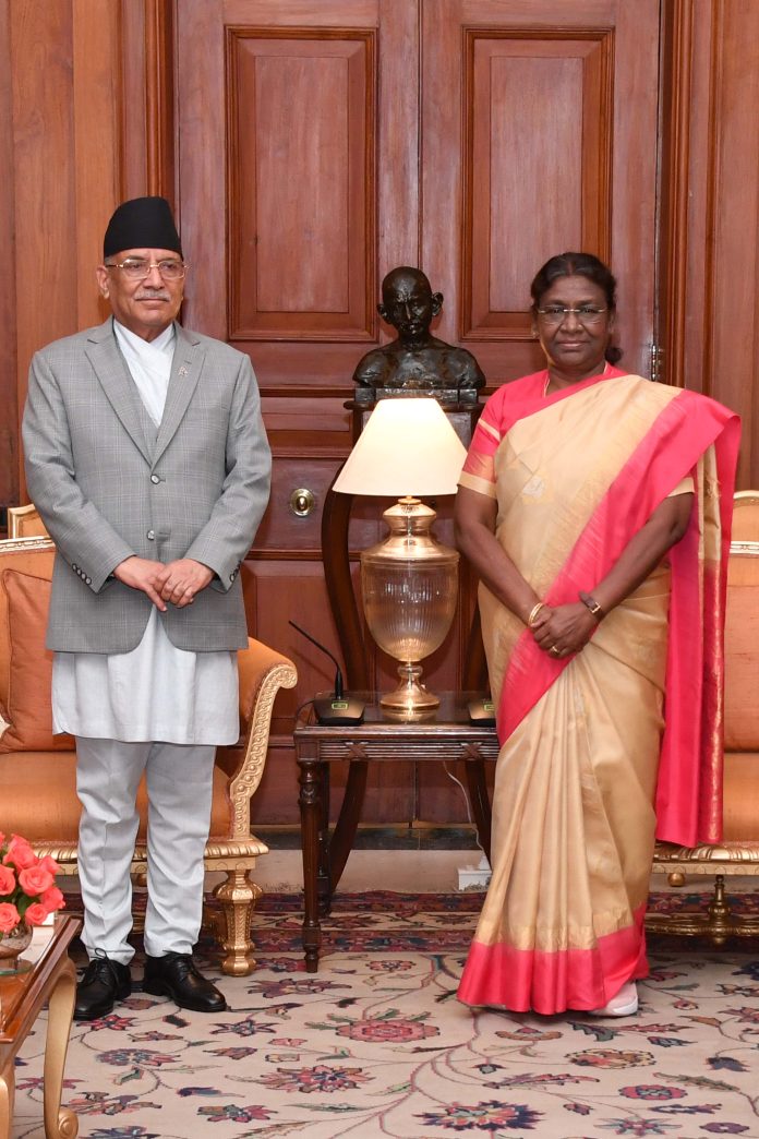 PRIME MINISTER OF NEPAL CALLS ON THE PRESIDENT