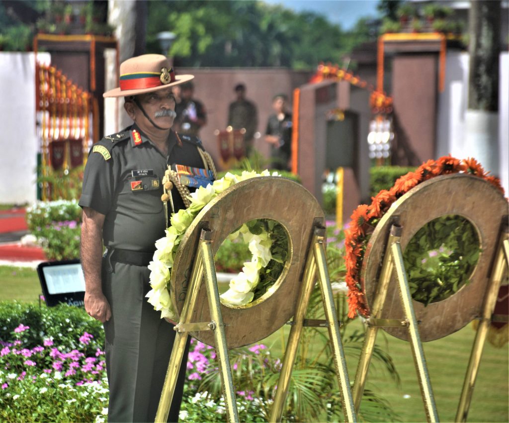 Wreaths were laid at Vijay Smarak, Fort William by Lt Gen RP Kalita, PVSM, UYSM, AVSM, SM, VSM.