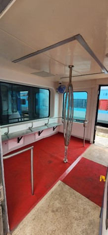 Vistadome coach in the 13053 UP Howrah - Radhikapur Kulik Express.