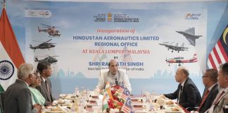 Raksha Mantri Shri Rajnath Singh inaugurates HAL’s Regional Office in Kuala Lumpur Raksha Mantri Shri Rajnath Singh inaugurates HAL’s Regional Office in Kuala Lumpur to facilitate close defence industrial collaboration between India & Malaysia