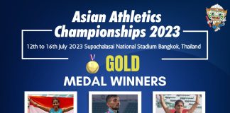 PM congratulates the Indian contingent on winning 27 medals at the 25th Asian Athletics Championship 2023 Asian Athletics Championship 2023 (Gold Medal Winners)