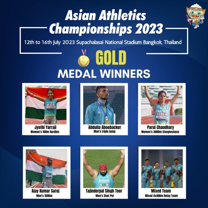 Asian Athletics Championship 2023 (Gold Medal Winners)
