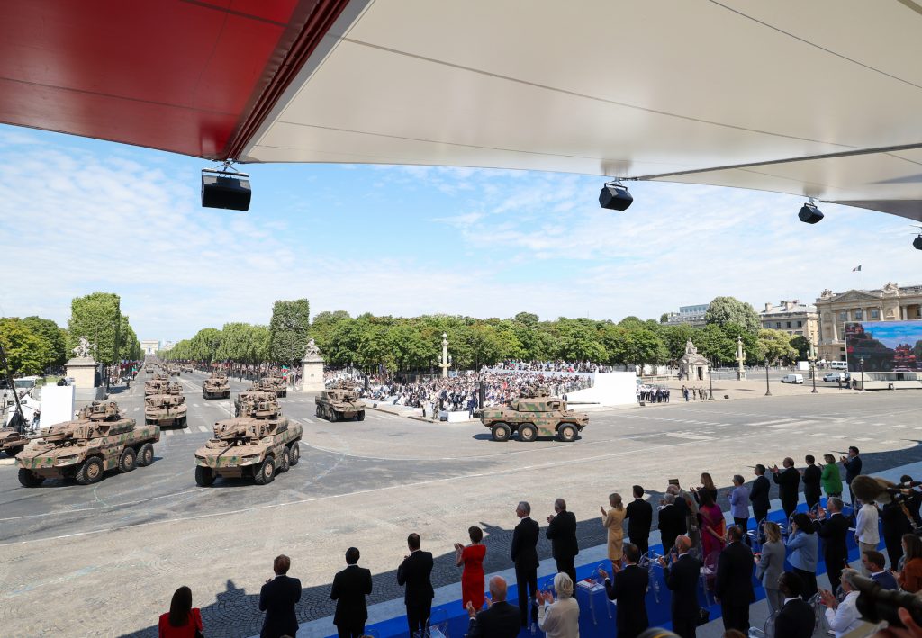 PM attends the Bastille Day celebrations at Paris, in France on July 14, 2023.