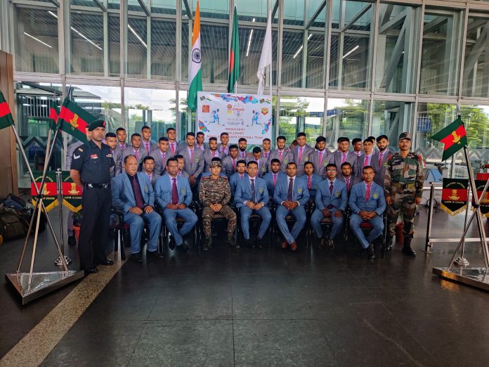 Indian Army welcomes Bangladesh Army Football Team (BAFT)