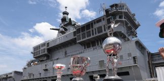 Durand Cup Trophy Tour Sets Foot on the Magnificent INS Vikrant at Kochi The 132nd edition of the prestigious Durand Cup Trophy Tour Sets Foot on the Magnificent INS Vikrant at Kochi on 14 July 23.