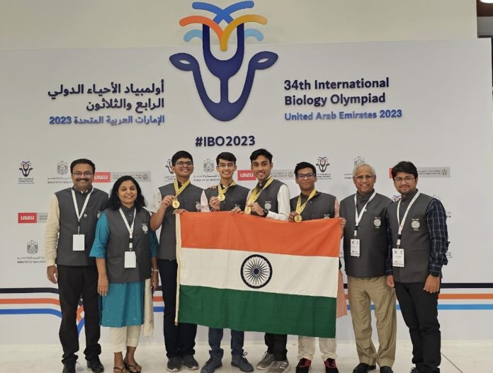 India tops the medal tally at the 34th International Biology Olympiad, UAE