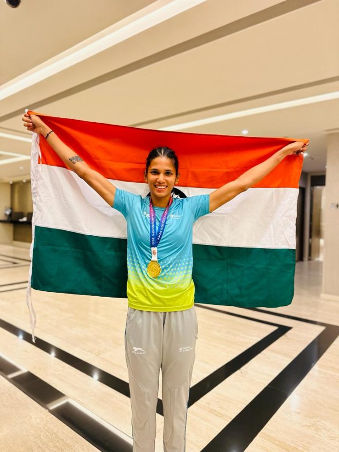 Reliance Foundation's Jyothi Yarraji today scripted history in style at the Asian Athletics Championships by becoming the 1st Indian ever to win gold in the 100m hurdles event