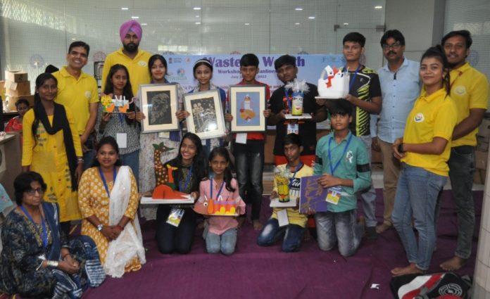 Science City, Kolkata in collaboration with National Sample Survey Office organized the workshop ‘Waste to Wealth’ for underprivileged children