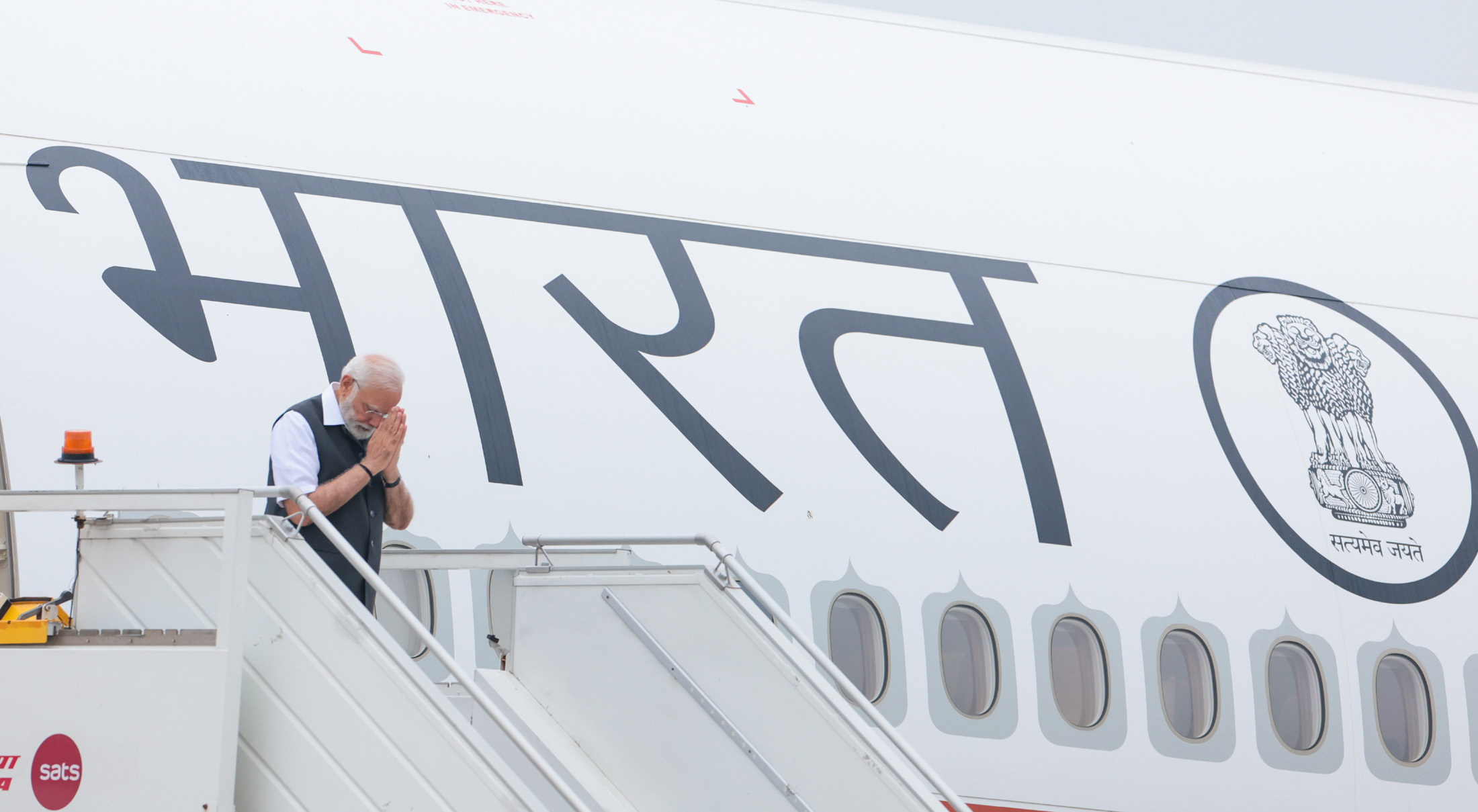 PM emplanes for Paris from New Delhi on July 13, 2023.