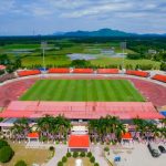 View of the SAI Stadium, Kokrajhar and its surroundings