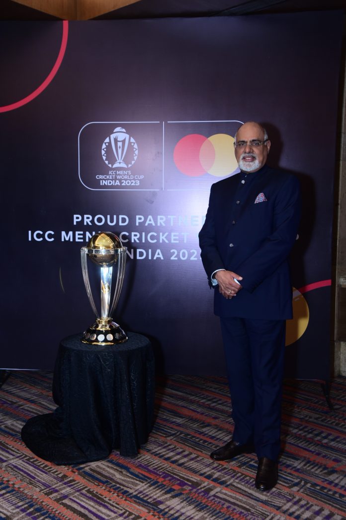Raja Rajamannar with ICC Trophy