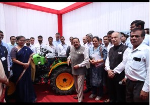 CSIR-CMERI Developed Compact Electric Tractor CSIR PRIMA ET11 that has been launched by Honorable Minister of Science and Technology Dr. Jitendra Singh ji.