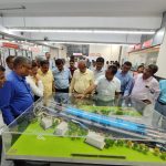 Shri P. Uday Kumar Reddy, General Manager, Metro Railway inspected passenger amenities of different stations on this stretch and also the passenger interchanging arrangements in between Blue Line and Orange Line at Kavi Subhas Metro station.