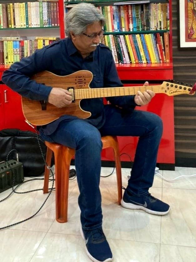 Legendary composer Sudhin Dasgupta 's son ace musician Soumya Dasgupta.