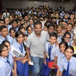 Muthiah Muralidaran visited Saltlake Shiksha Niketan School to promote his upcoming biopic '800'