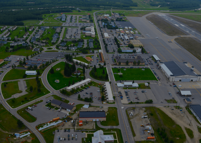 Aerial view of Fort Wainwright