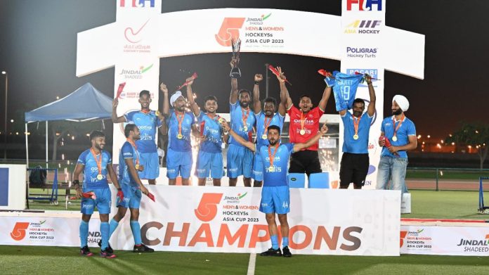 Prime Minister congratulates Indian Men’s Hockey team on winning Men's Hockey5s Asia Cup.