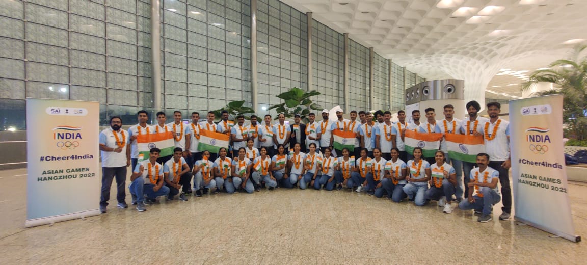 The first batch of Indian Athletes leave for Asian Games 2022*
