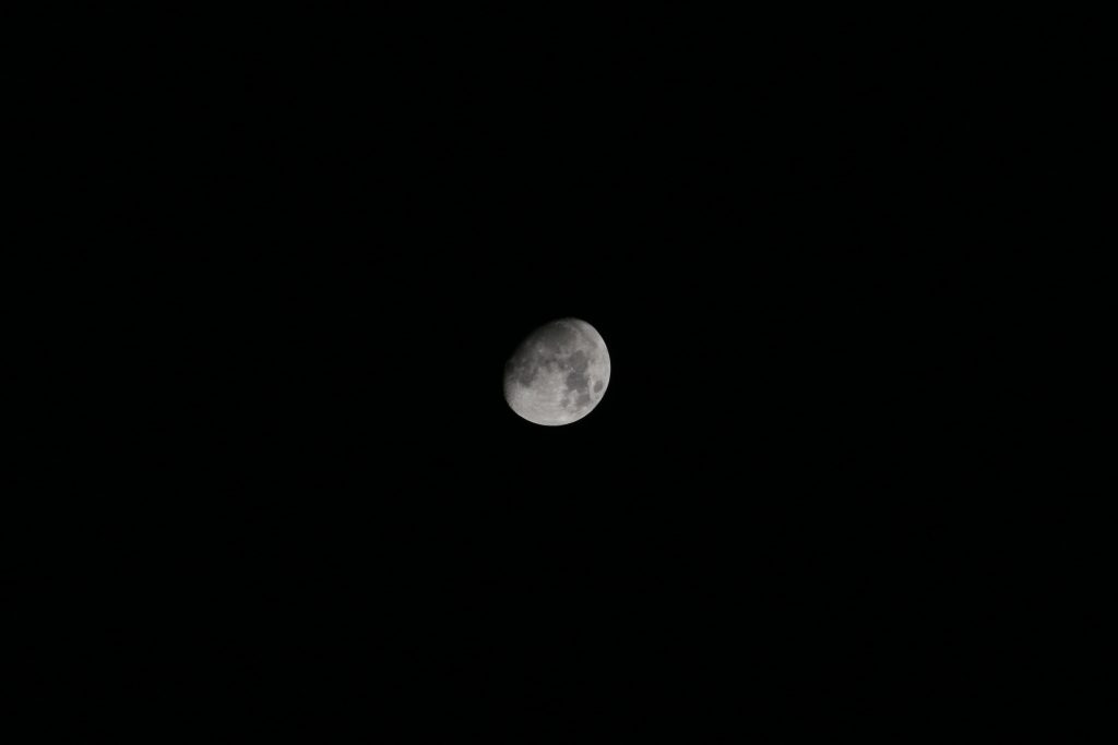 "Raka" the Moon over Kolkata just before "Kogagori Purnima" Full Moon day by Srinika Munshi