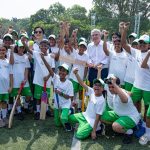 Mr. Thomas Bach - President IOC and Nita M. Ambani during the Reliance foundation - Olympic Values Education Programme held at Reliance Corporate park at Ghansoli, Navi Mumbai on October 09, 2023.