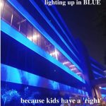 Blue Building for Children Day