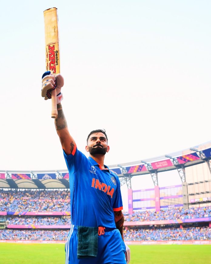 Virat Kohli on becoming the first cricketer to score 50 One Day International hundreds.