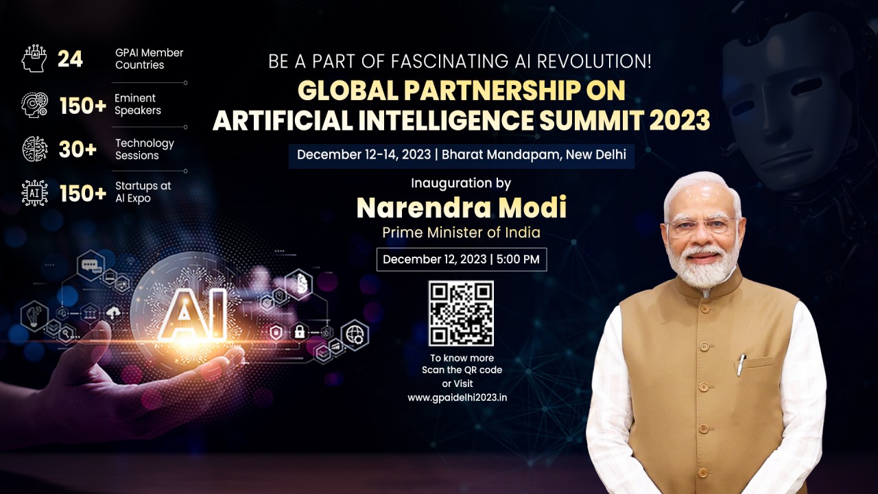The Prime Minister, Shri Narendra Modi has posted a LinkedIn post on the upcoming Global Partnership on Artificial Intelligence Summit. 