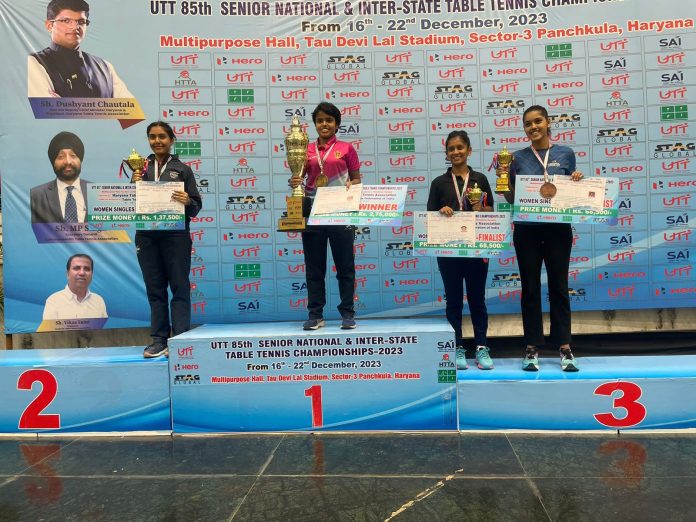 Metro Railway’s lady Table Tennis player has won the Gold medal in the 85th Senior National & Inter-State Table Tennis Championships-2023 held at Panchkula, Haryana.