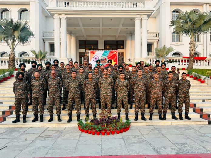 The Indian Armed Forces contingent comprising 45 personnel reached Hanoi, Vietnam to take part in the fourth edition of Joint Military Exercise VINBAX-2023.