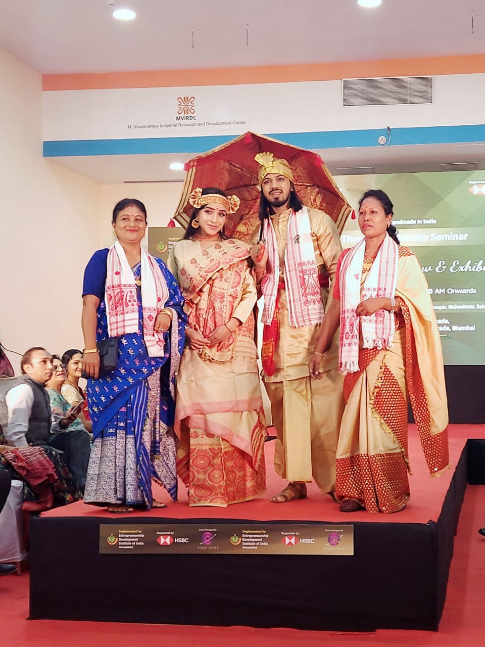 Entrepreneurship Development Institute of India (EDII), Ahmedabad organised a Thought Leadership Seminar and Thematic Fashion Show on 8th December, and an Exhibition on 8th & 9th December 2023 at World Trade Centre, Colaba Mumbai under Project Handmade in India (HMI) supported by HSBC.