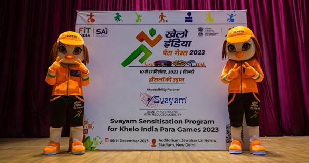 Khelo India and Svayam collaborated to improve support for Para Athletes at Khelo India Para Games 2023.