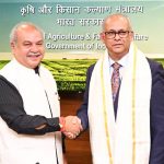 Union Minister of Agriculture and Farmers’ Welfare Shri Narendra Singh Tomar met Minister of Foreign Affairs, International Business and International Cooperation of Suriname Mr Albert R. Ramdin at New Delhi.