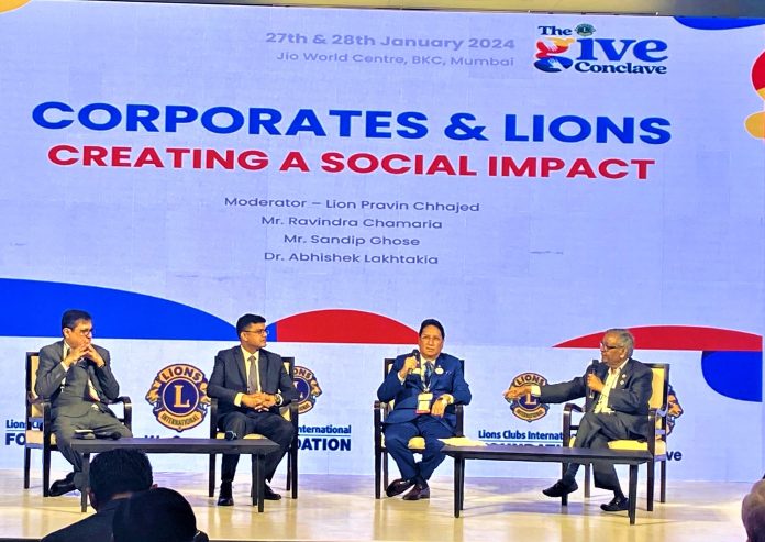 Mr Sandip Ghose, Managing Director & Chief Executive Officer of Birla Corporation Limited (extreme left) at the Plenary Session of 