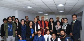 Actor Rajit Kapur addressed the students of The Heritage School on the ideologies of Mahatma Gandhi The actor of the film, 'The Making of the Mahatma,' Mr. Rajit Kapur visited the campus of the Heritage School and interacted with the students.