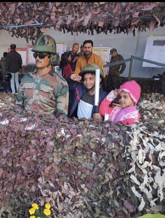 A Weapon and Equipment Display was organised at Tata City Winter Carnival at Gopal maidan, Jamshedpur from 12 - 14 January 2024 by Brahmastra Corps.