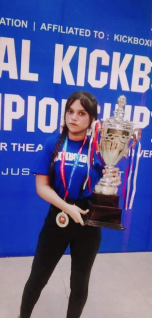 Howrah's proud NCC Cadet, Nikhat Parveen, clinches Gold medal in National Kickboxing Championship.